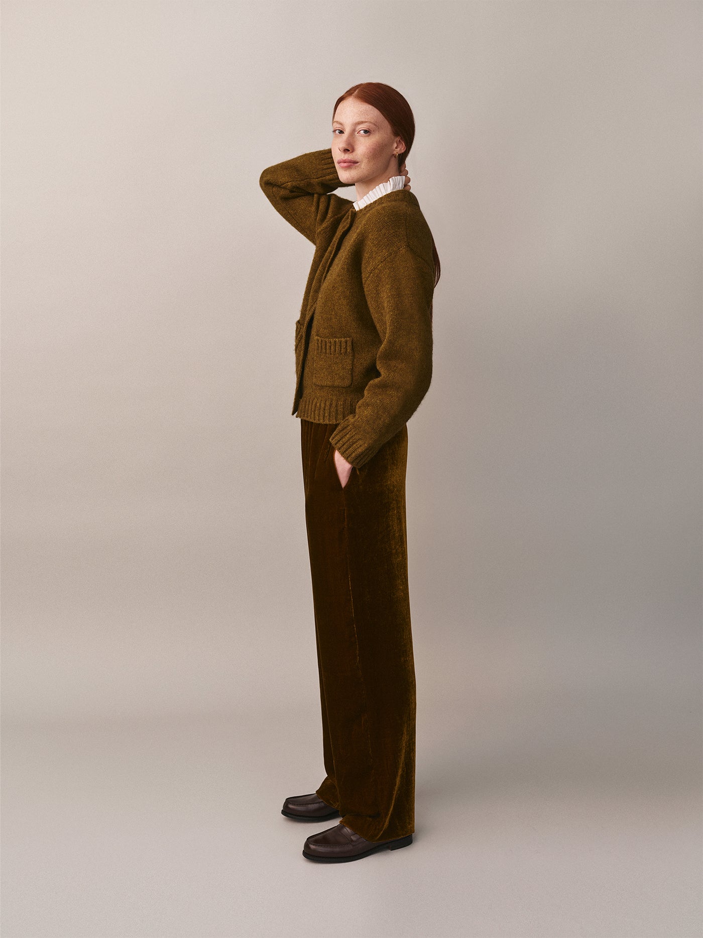 Jamais silk velvet pants