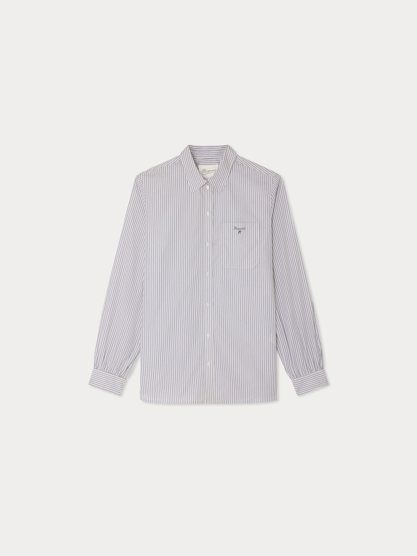 Jonceau striped poplin shirt