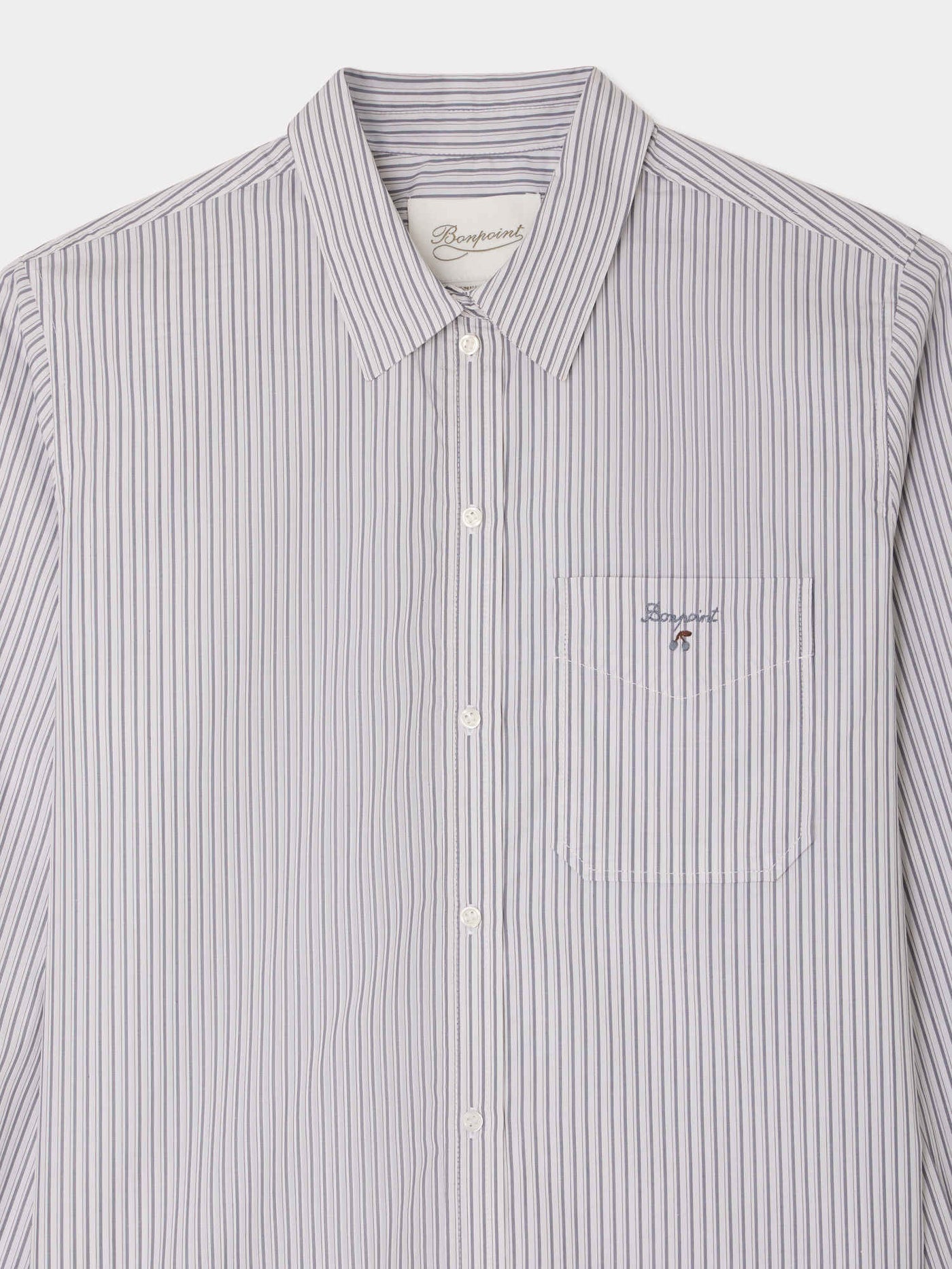 Jonceau striped poplin shirt