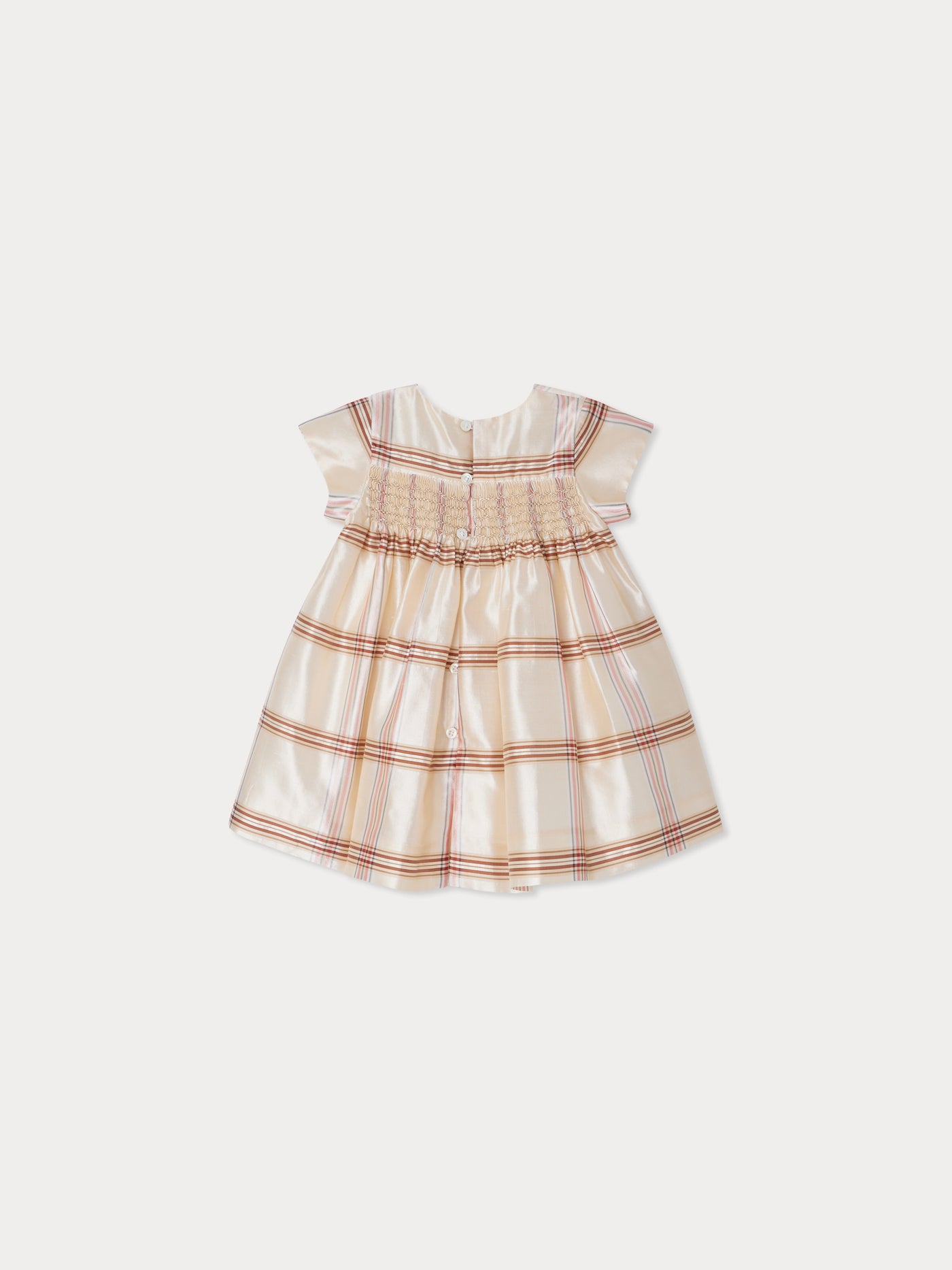 Marushka smocked silk dress