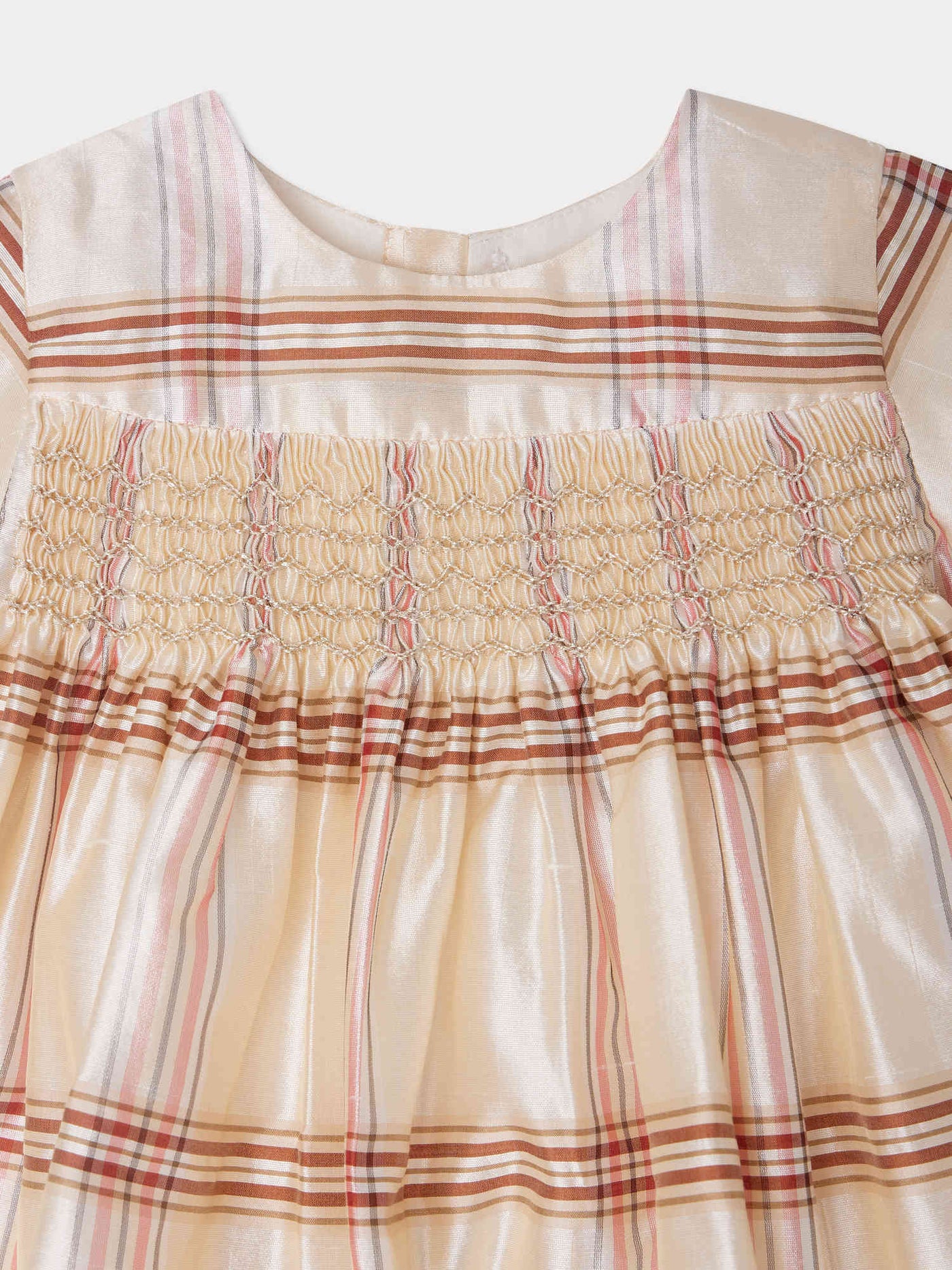 Marushka smocked silk dress