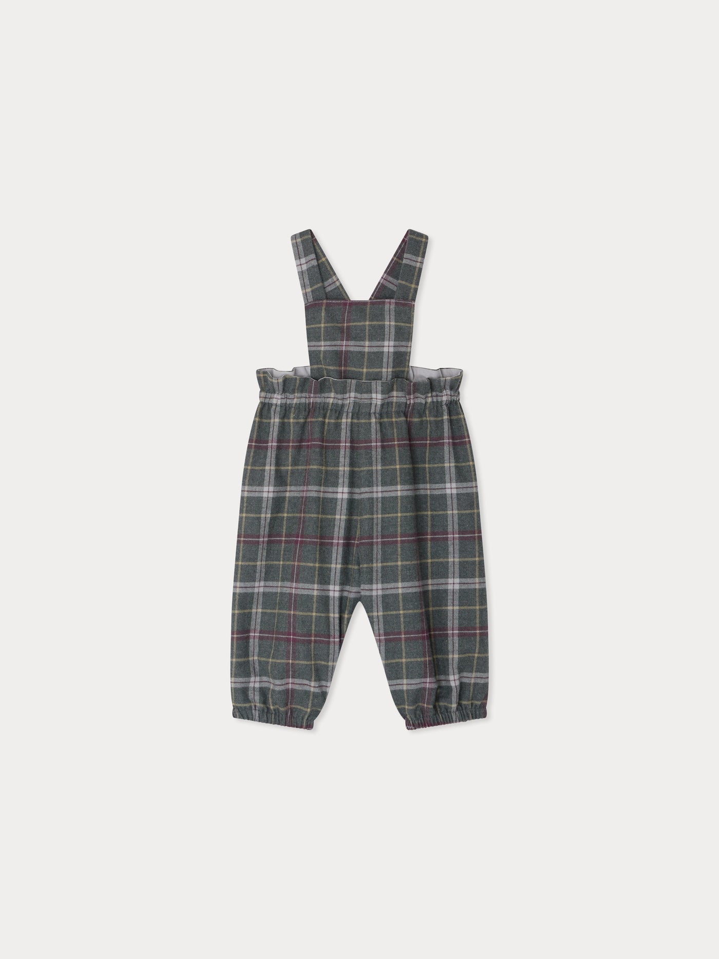 Gray checkered papaya overalls