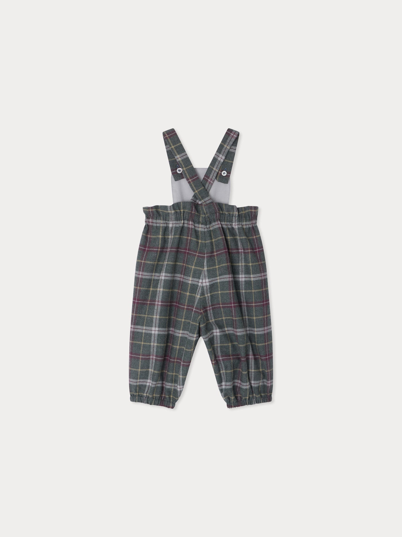Gray checkered papaya overalls