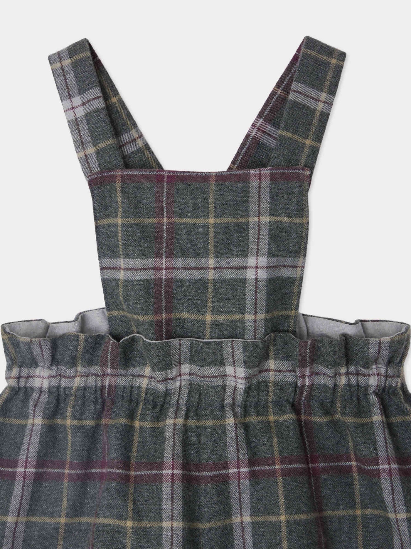 Gray checkered papaya overalls