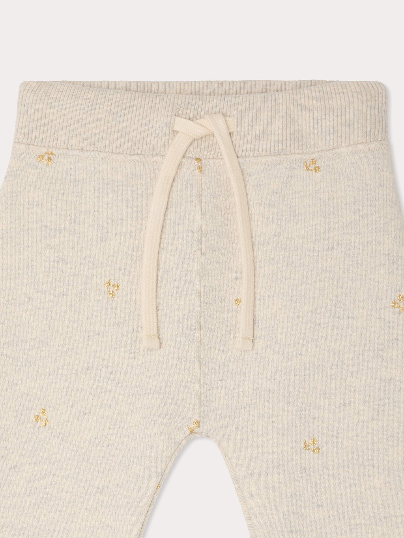 Bambo jogging pants with copper cherry print in organic cotton