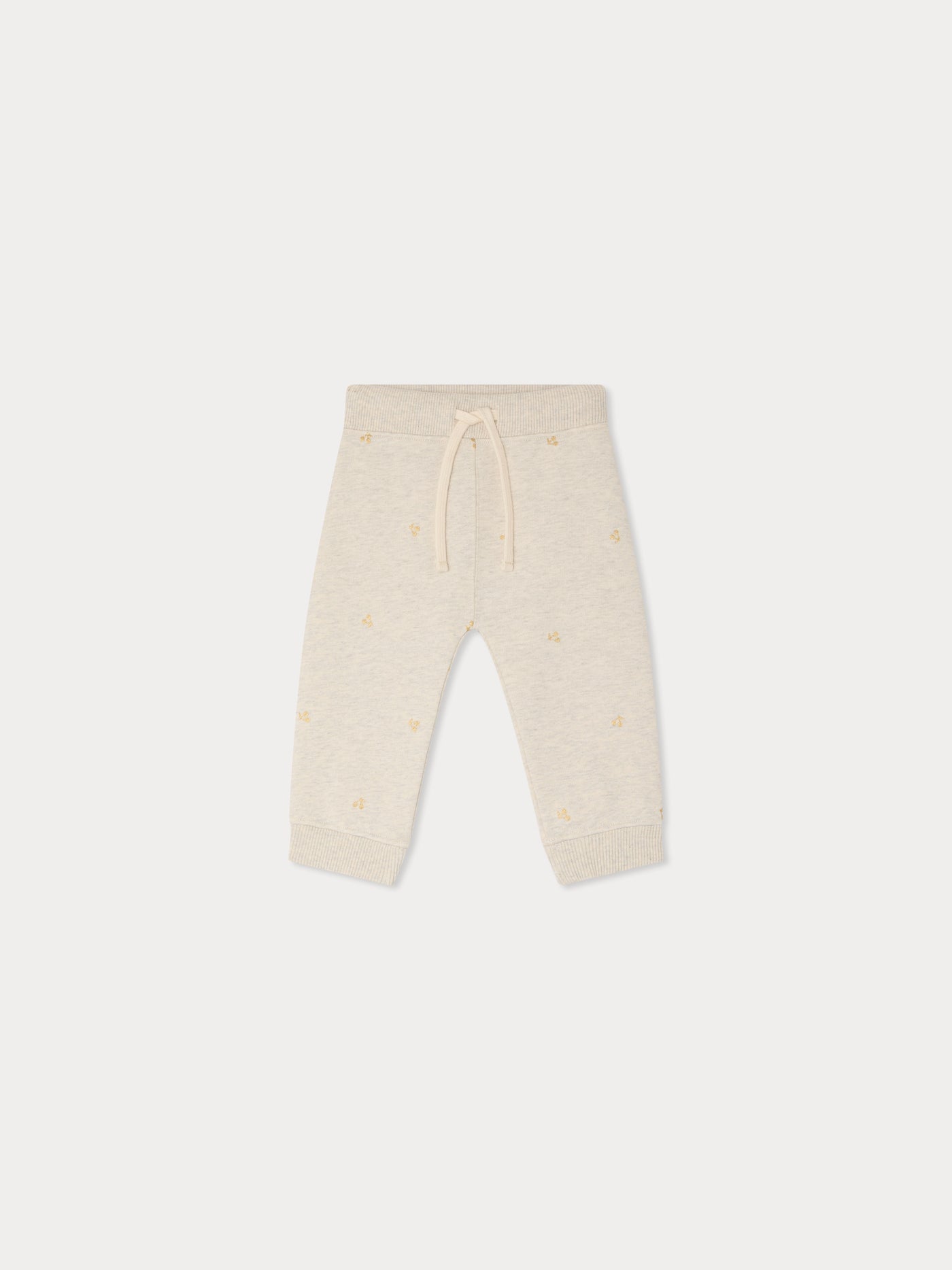 Bambo jogging pants with copper cherry print in organic cotton