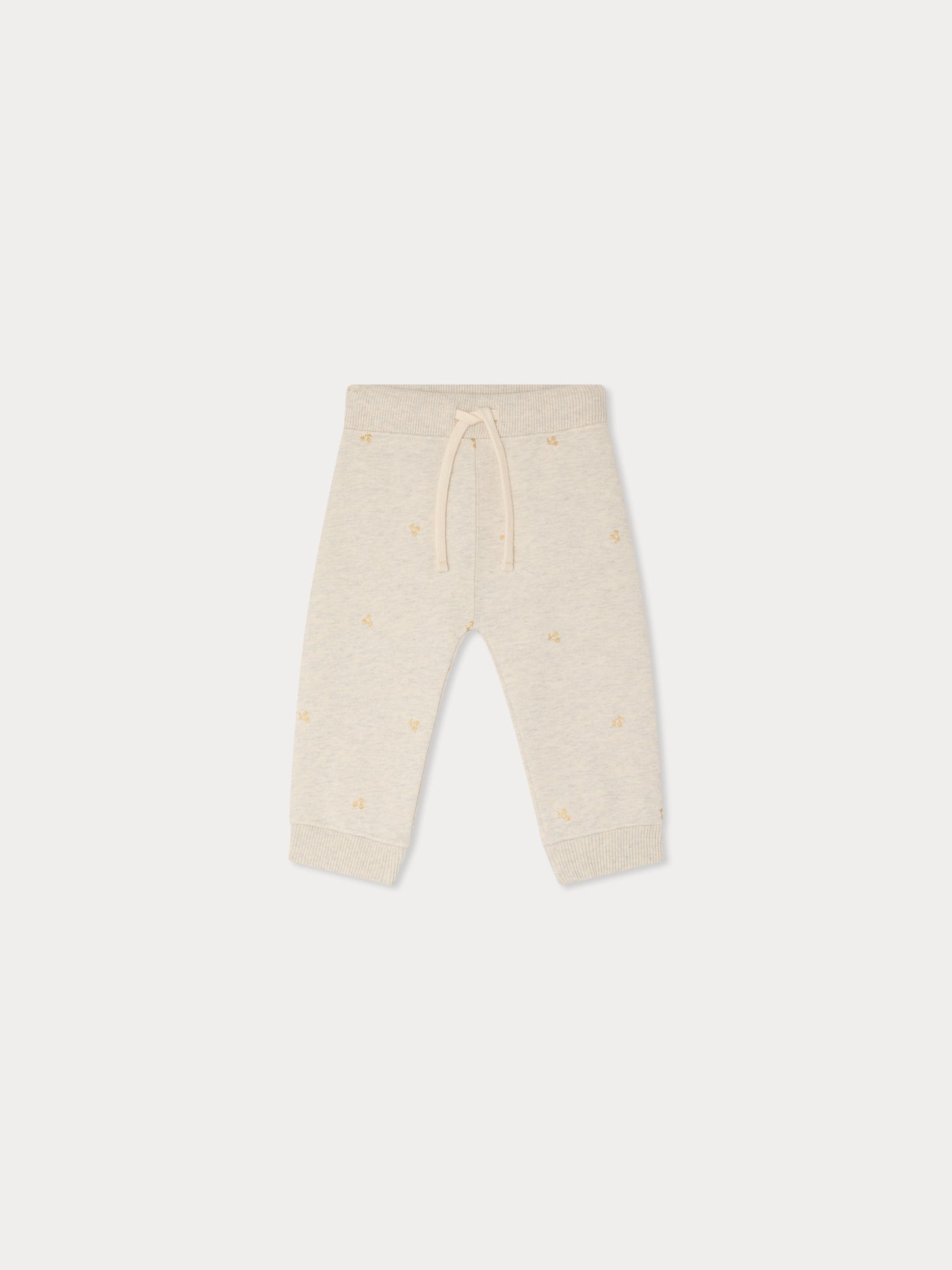 Bambo jogging pants with copper cherry print in organic cotton