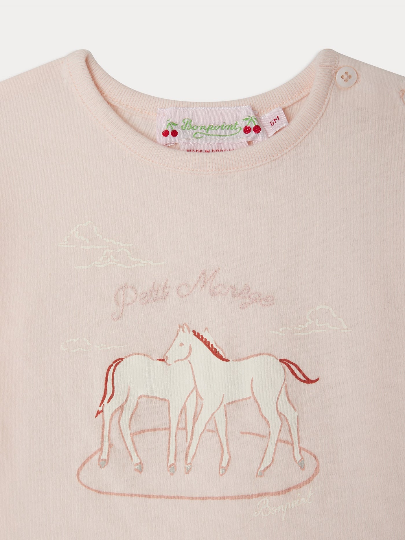 Tahsina Horse Print T-shirt in organic cotton