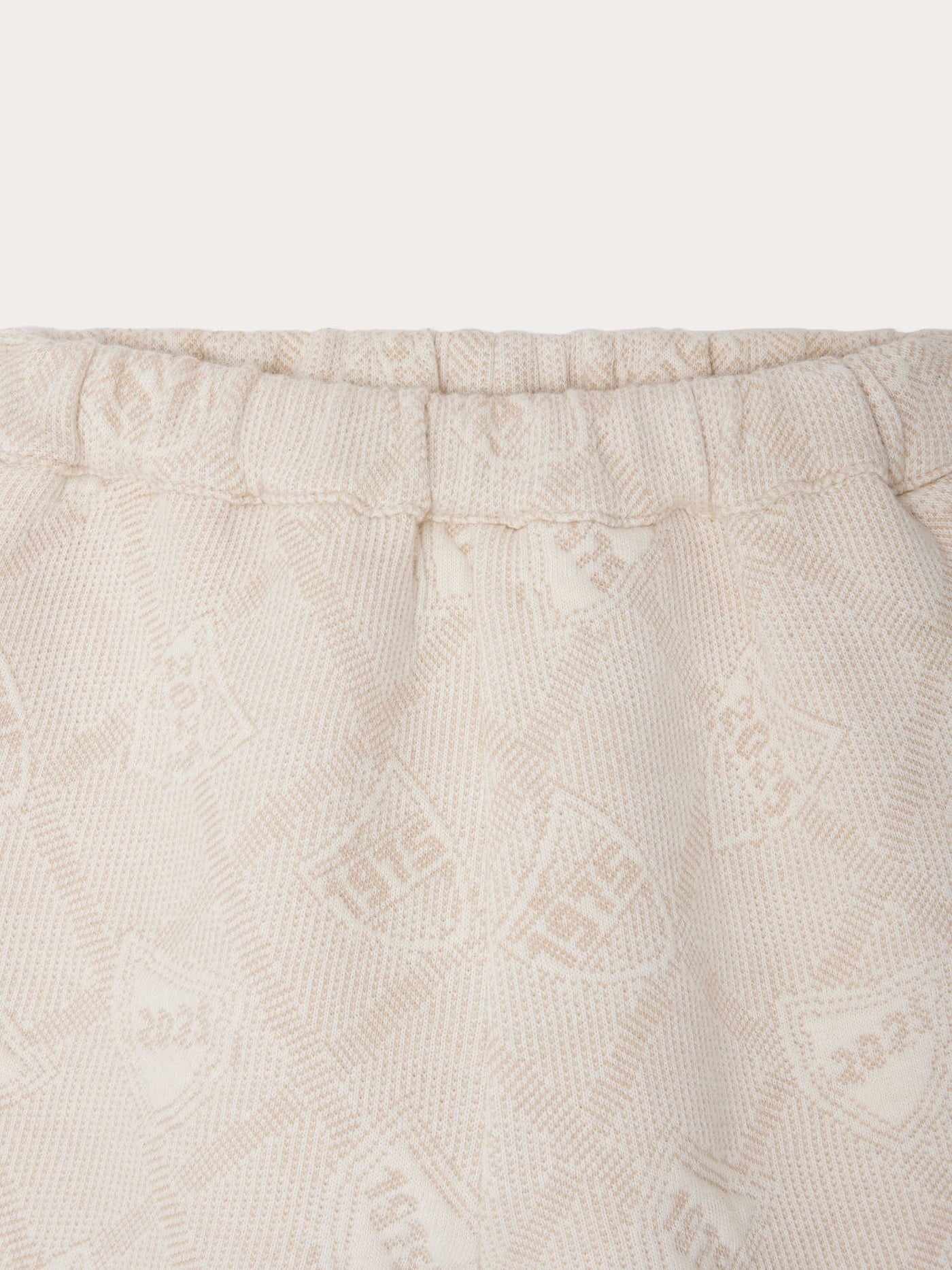 Elvin quilted jogging pants with jacquard pattern in organic cotton