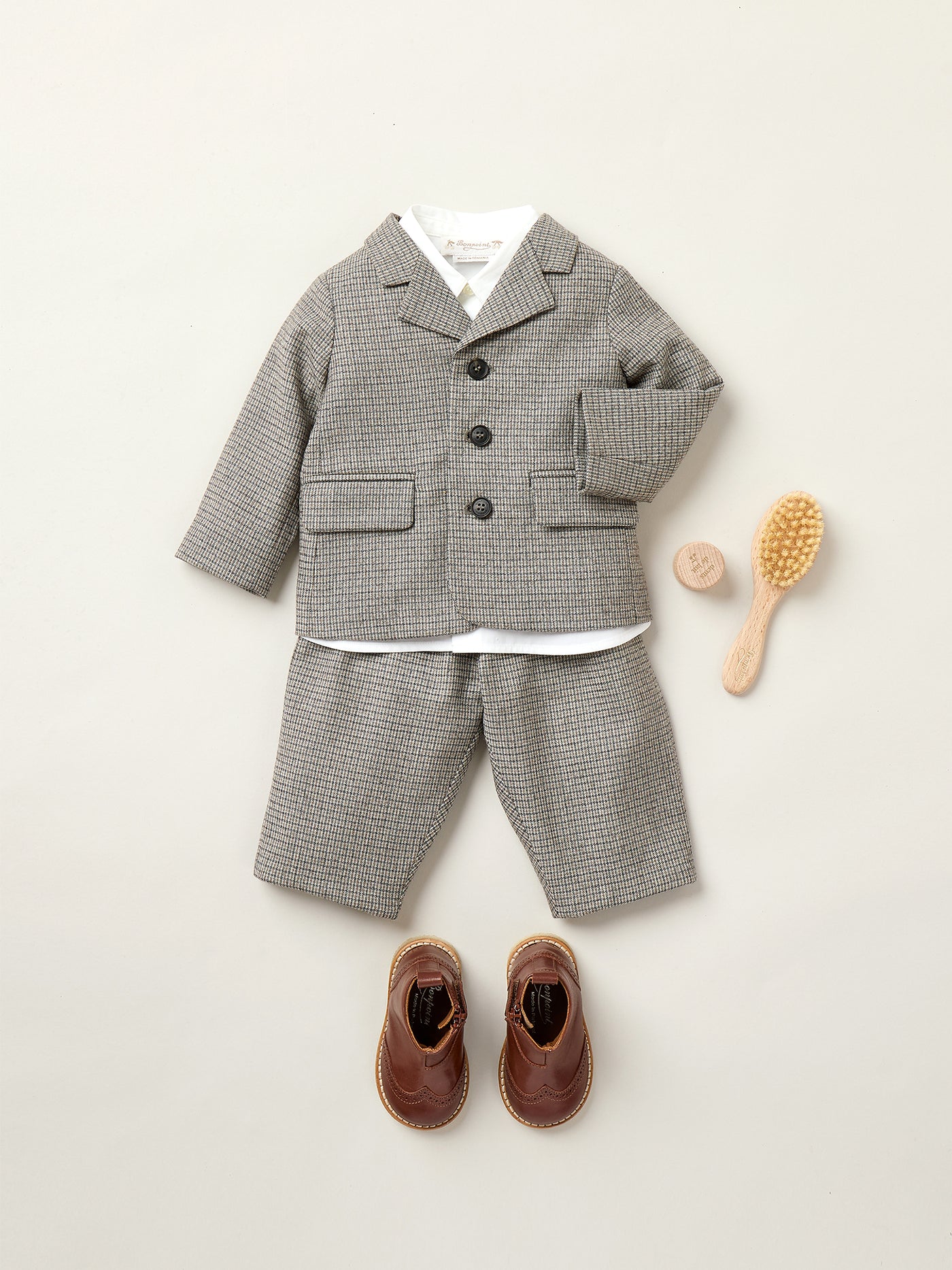 Dandy micro-check flannel pants