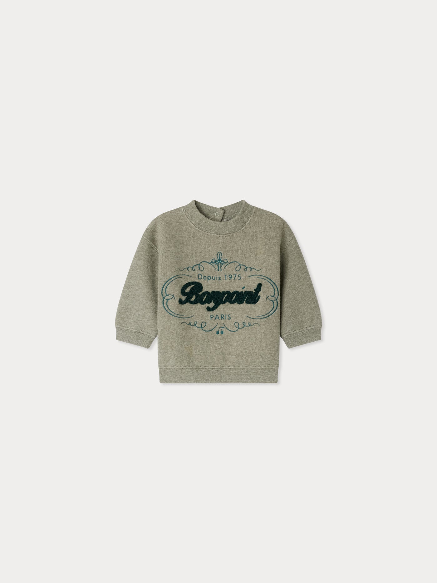 Dady sweatshirt with embroidered Bonpoint Heritage logo in organic cotton