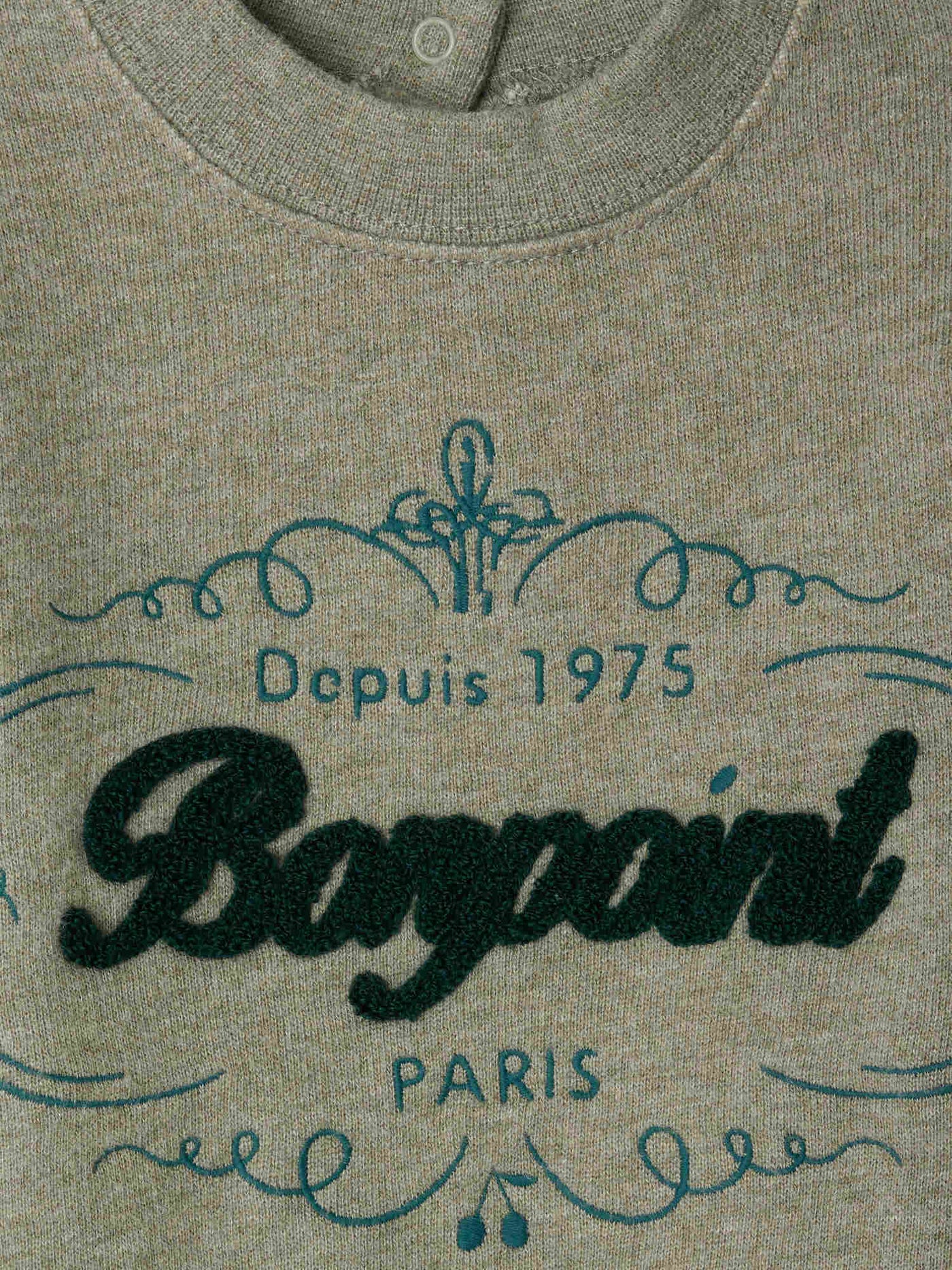 Dady sweatshirt with embroidered Bonpoint Heritage logo in organic cotton