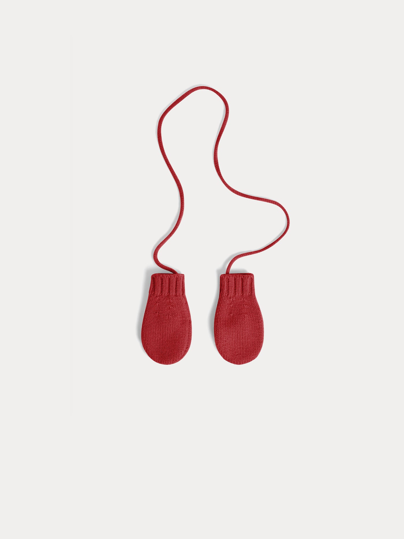 Thuri mittens in raspberry cashmere