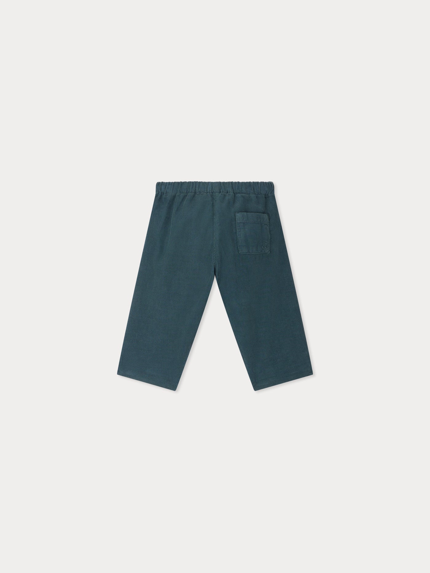 Dandy pants in green organic cotton velvet