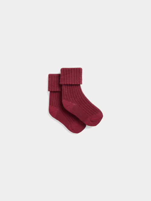Gadilson burgundy cotton socks