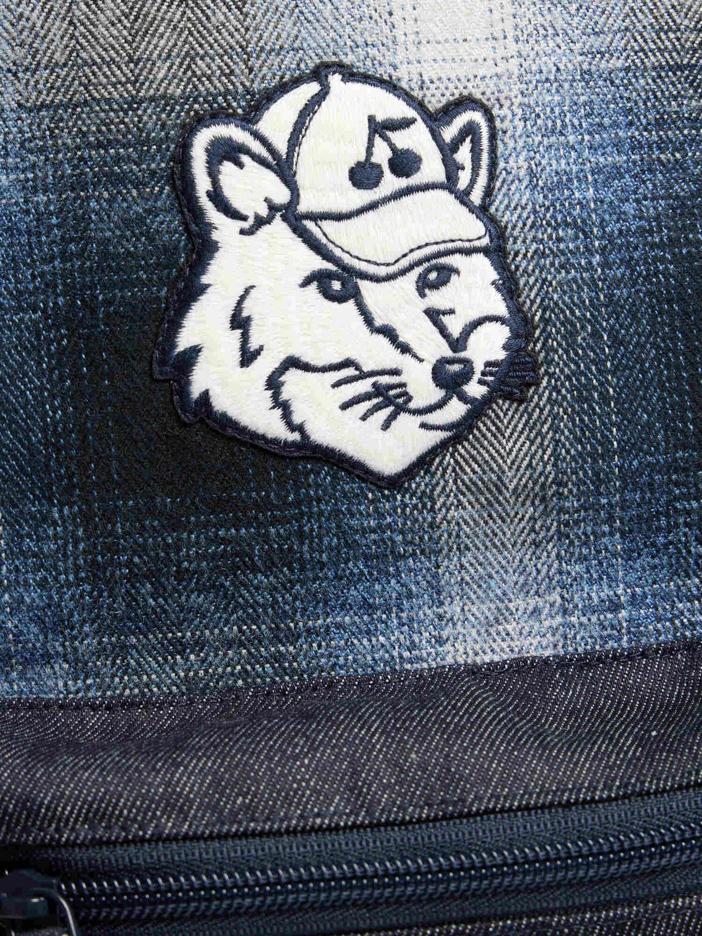 Bonpoint x Maison Kitsuné Gania bag in denim