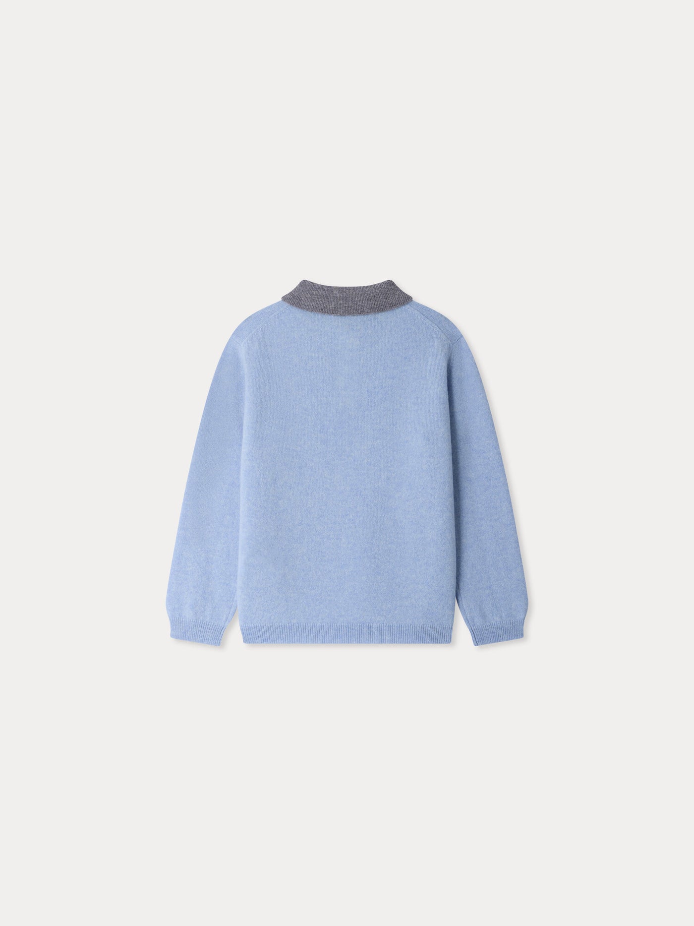 Jameson jumper with contrast collar in cashmere