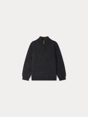 Gert jumper with zip collar in wool