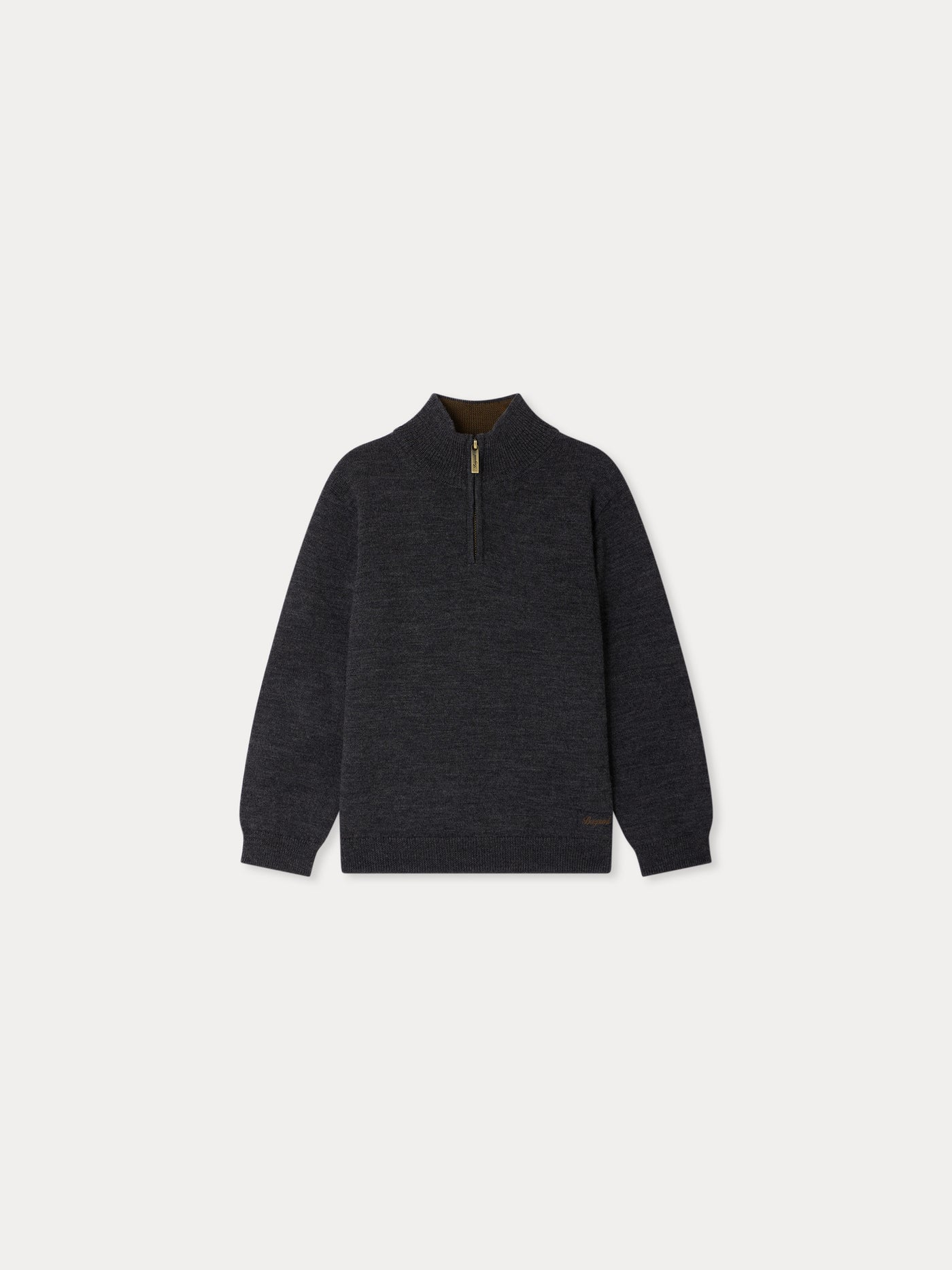 Gert jumper with zip collar in wool
