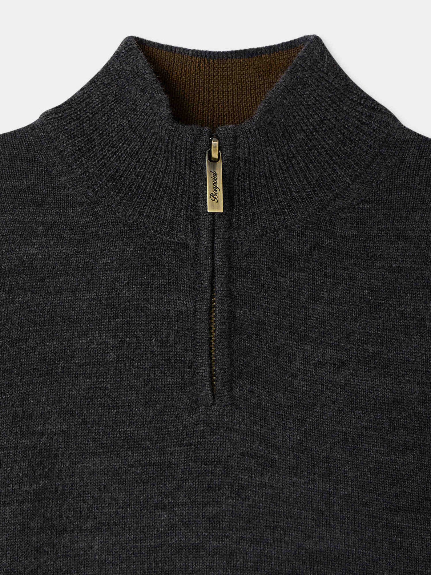 Gert jumper with zip collar in wool