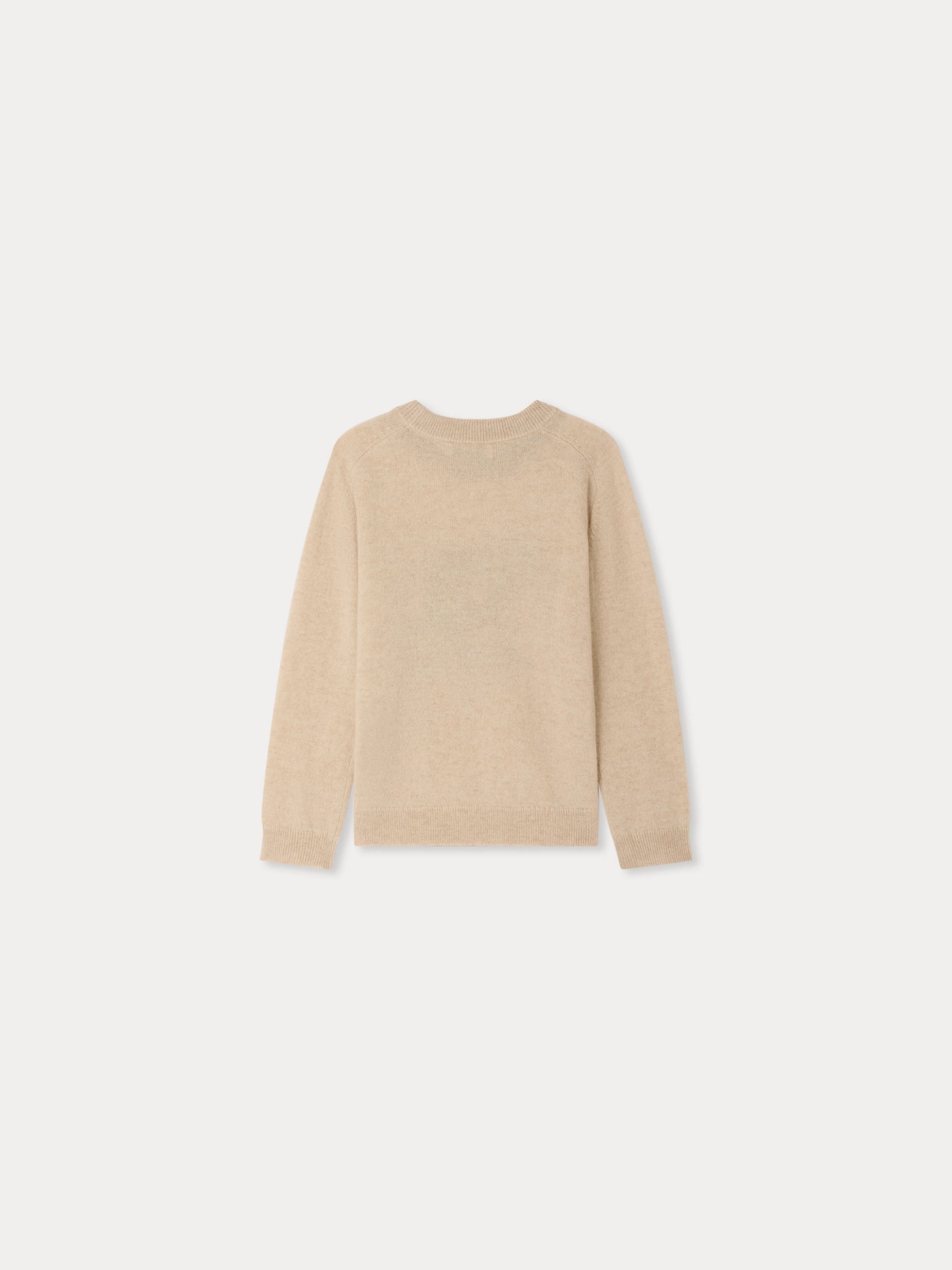 Berlioz crew neck jumper with bear motif in cashmere
