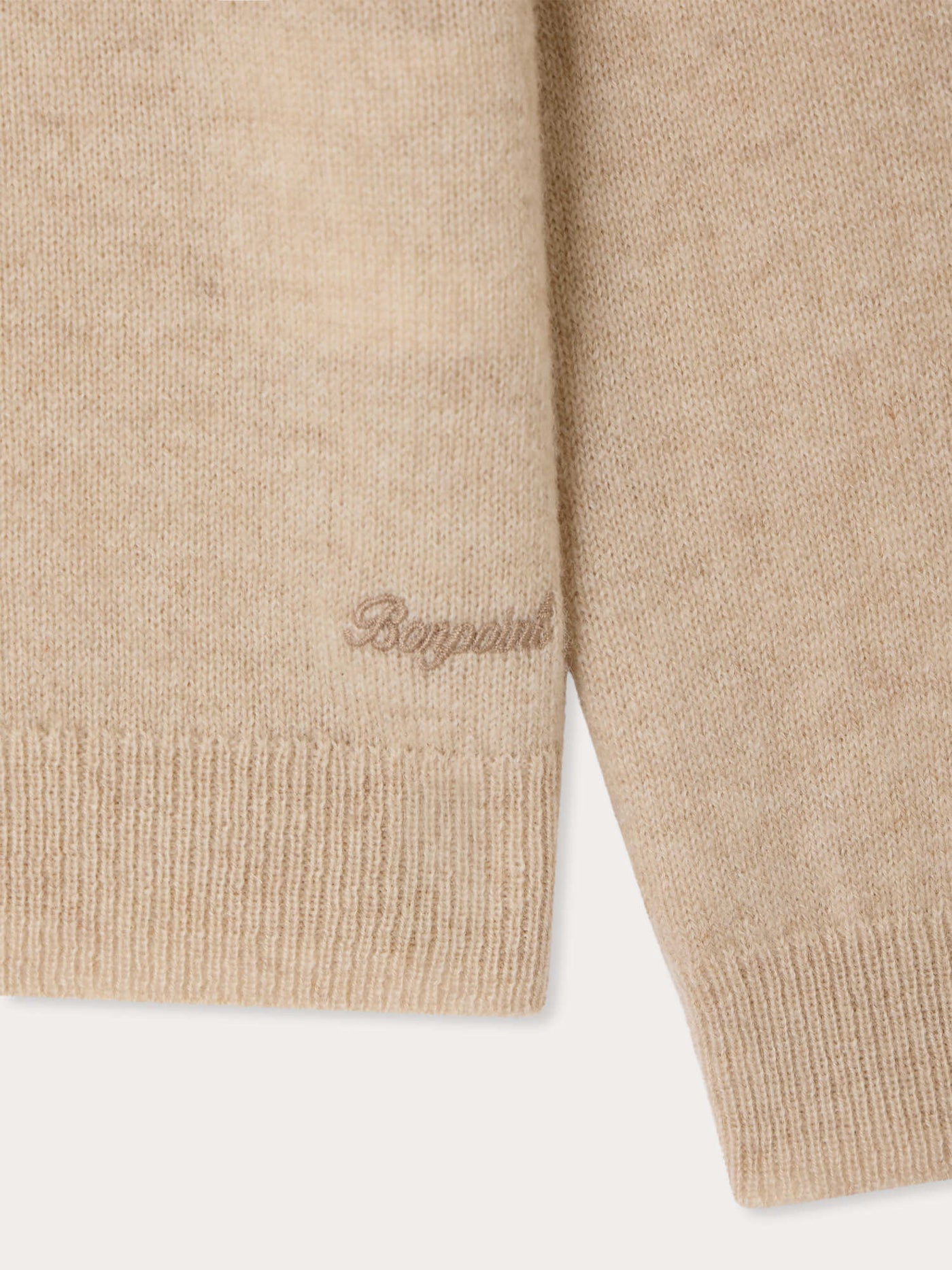 Berlioz crew neck jumper with bear motif in cashmere