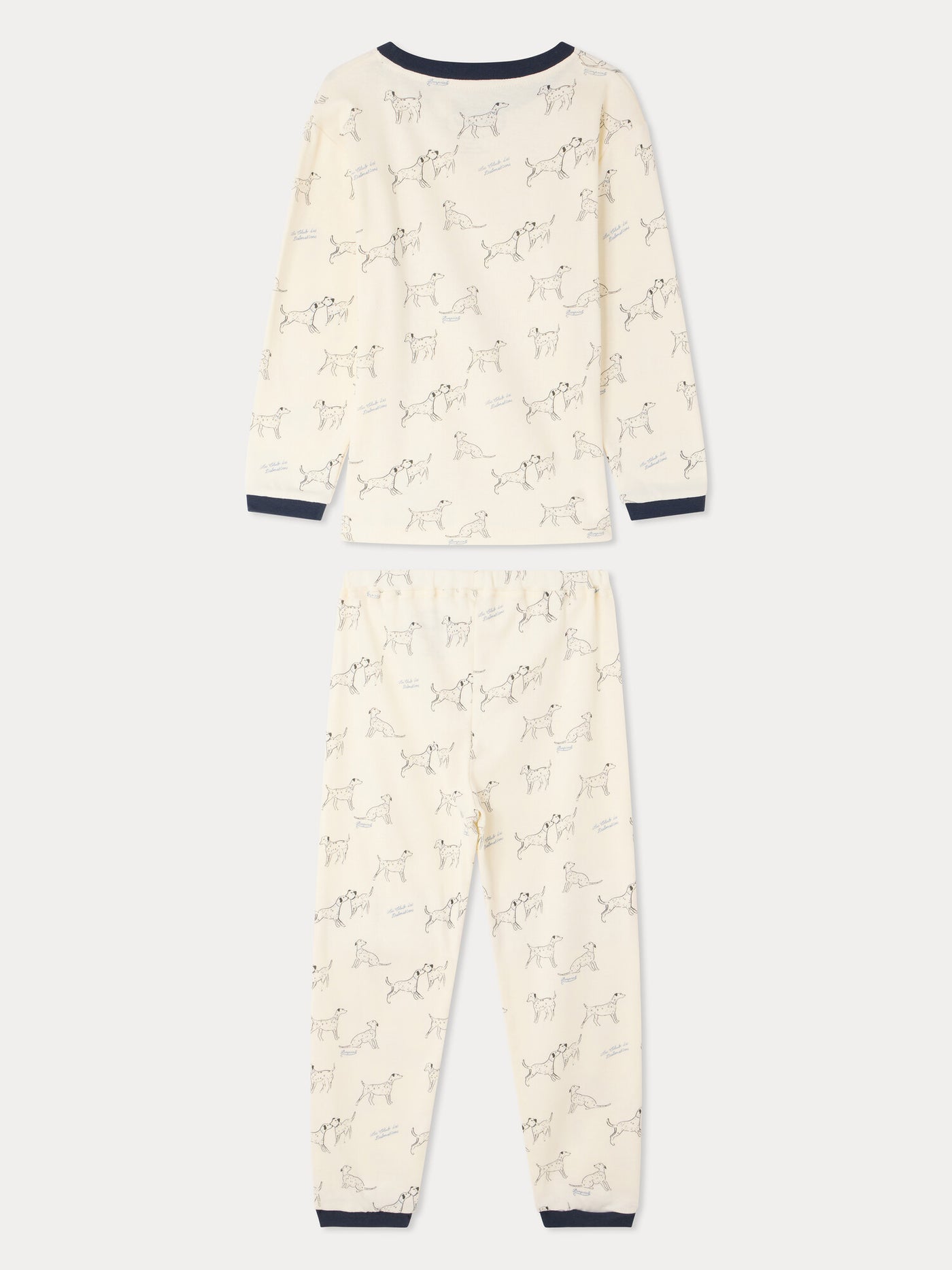 Planet pyjamas with dog motif in organic cotton