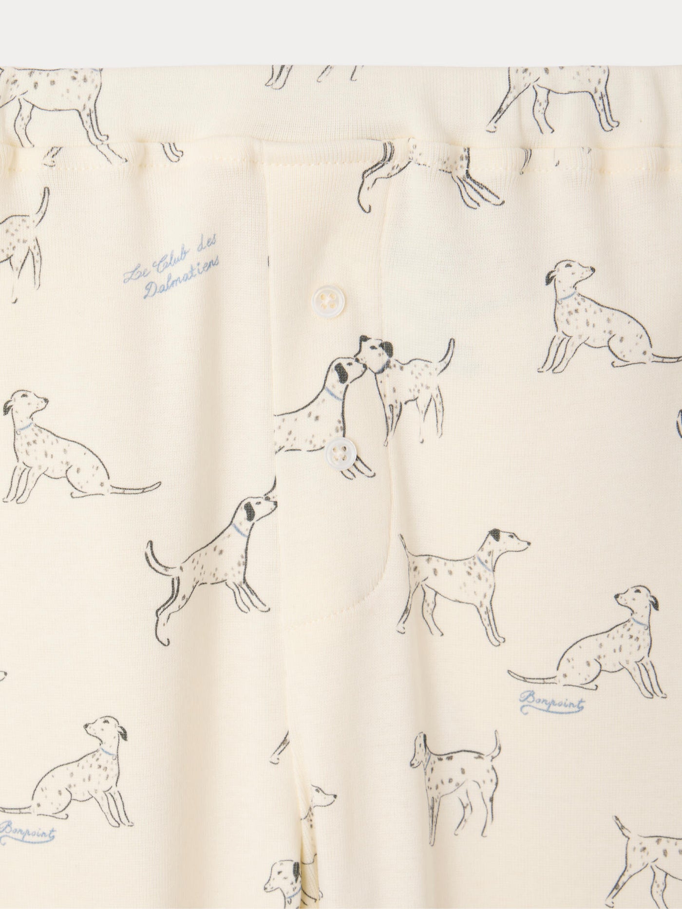 Planet pyjamas with dog motif in organic cotton