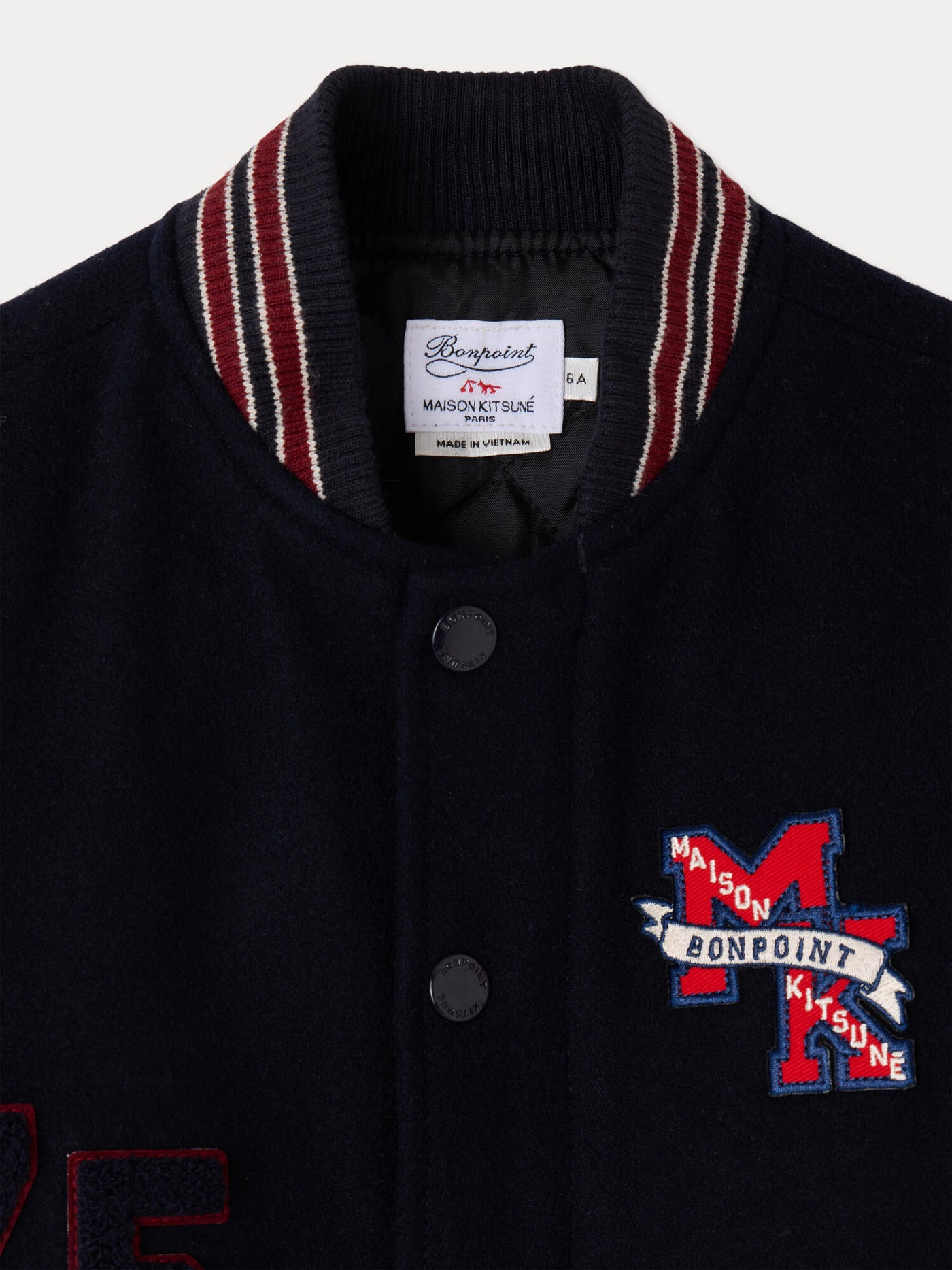Bonpoint x Maison Kitsuné Maverick padded teddy jacket
