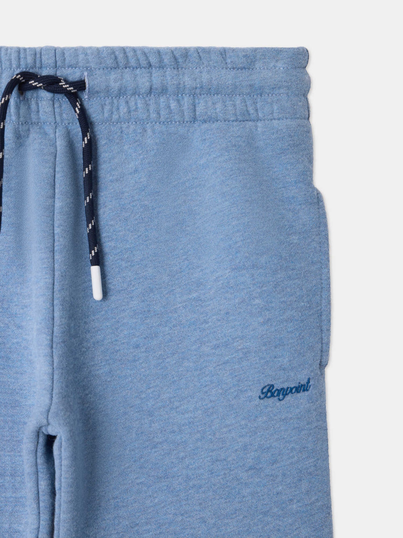Langston blue organic cotton jogging bottoms