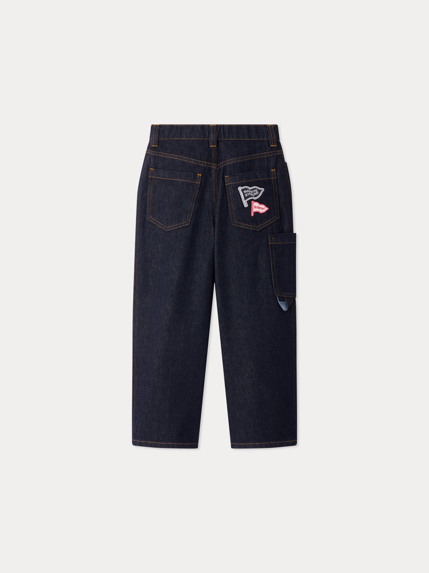 Bonpoint x Maison Kitsuné Morys baggy trousers in organic cotton