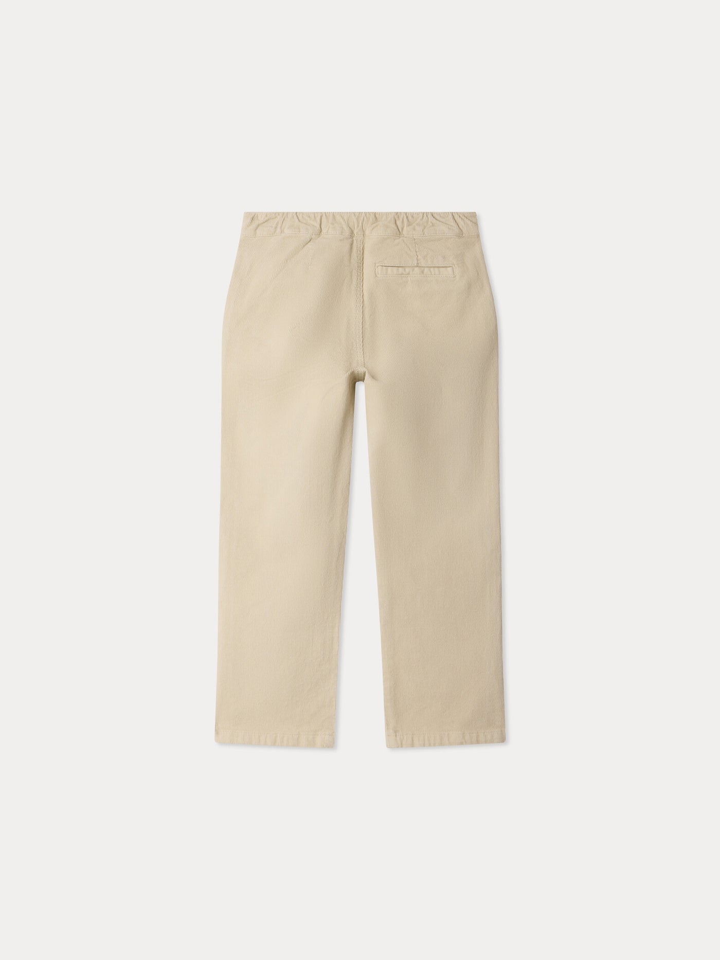 Mirak straight trousers with embroidery in organic cotton