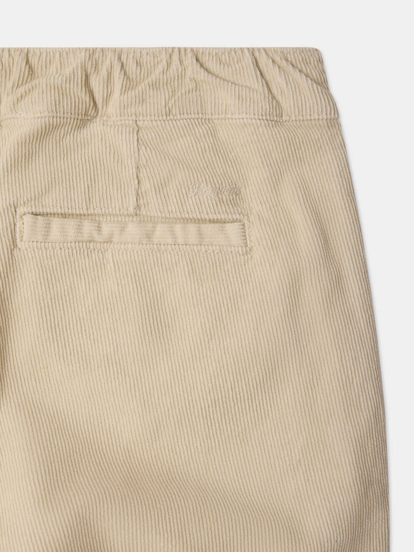 Mirak straight trousers with embroidery in organic cotton