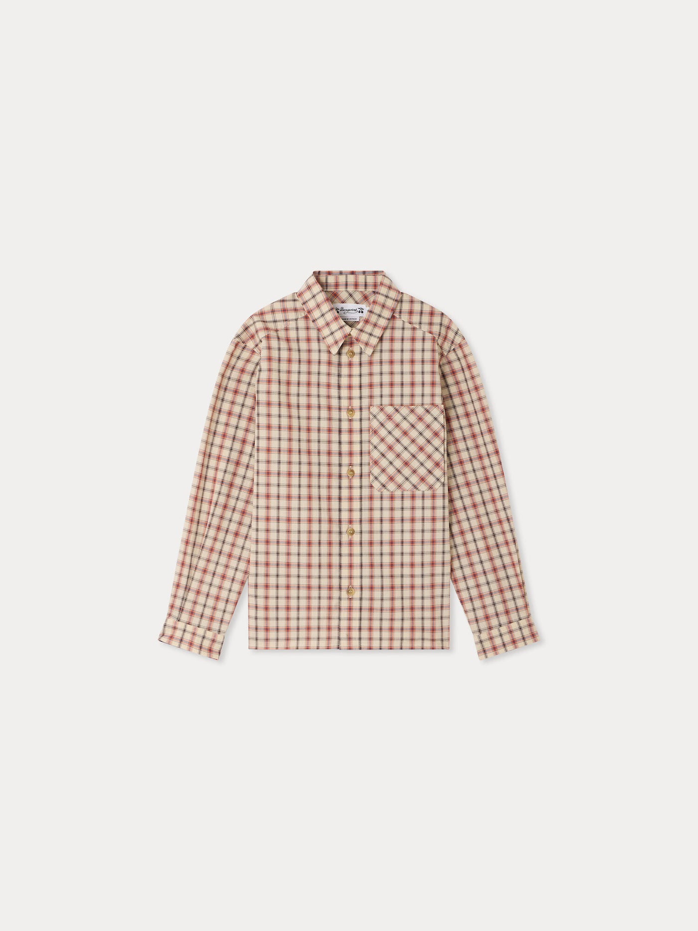 Marceau plaid shirt in organic cotton