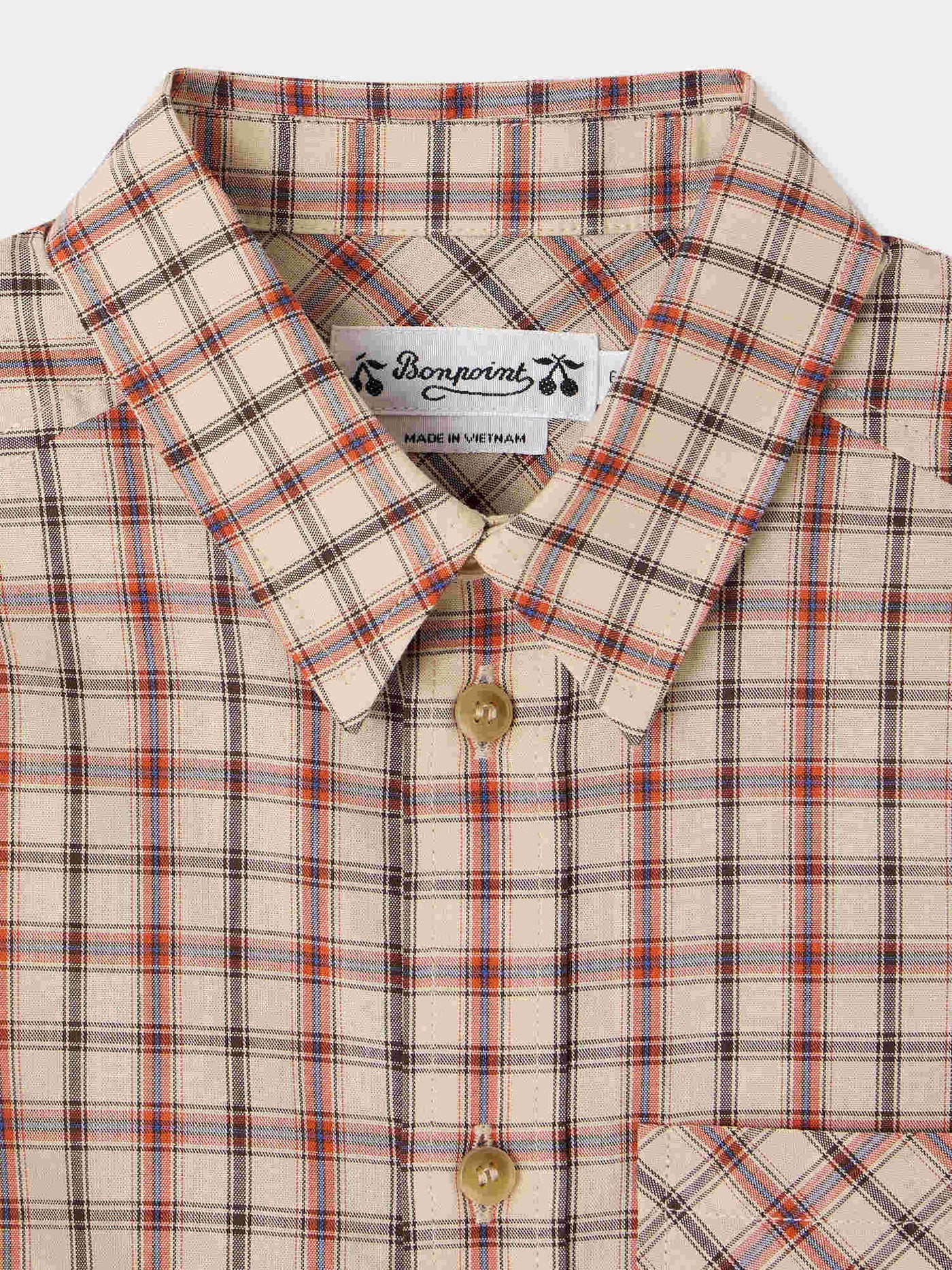 Marceau plaid shirt in organic cotton