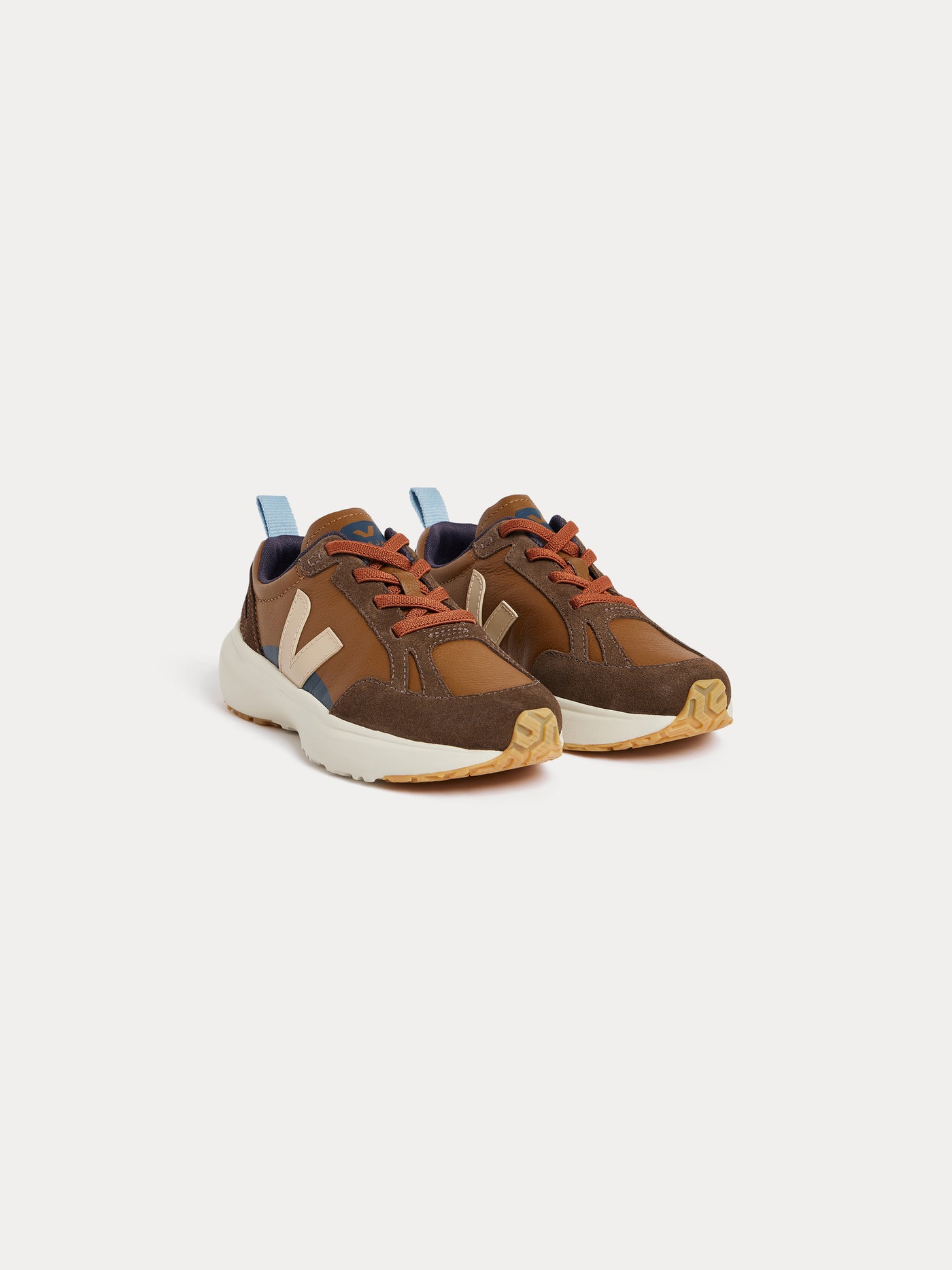 Bonpoint x Veja Canary hazelnut children's trainers