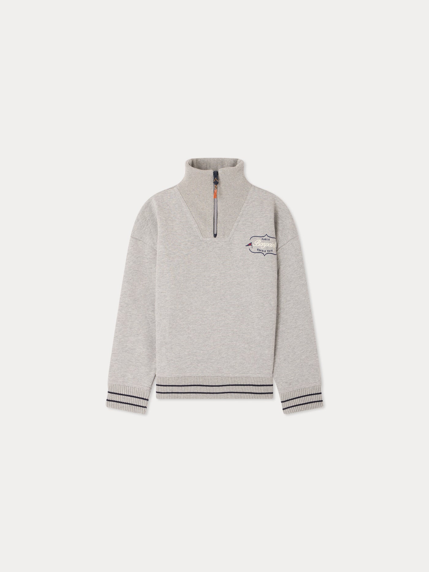 Theos high-neck sweatshirt in organic cotton