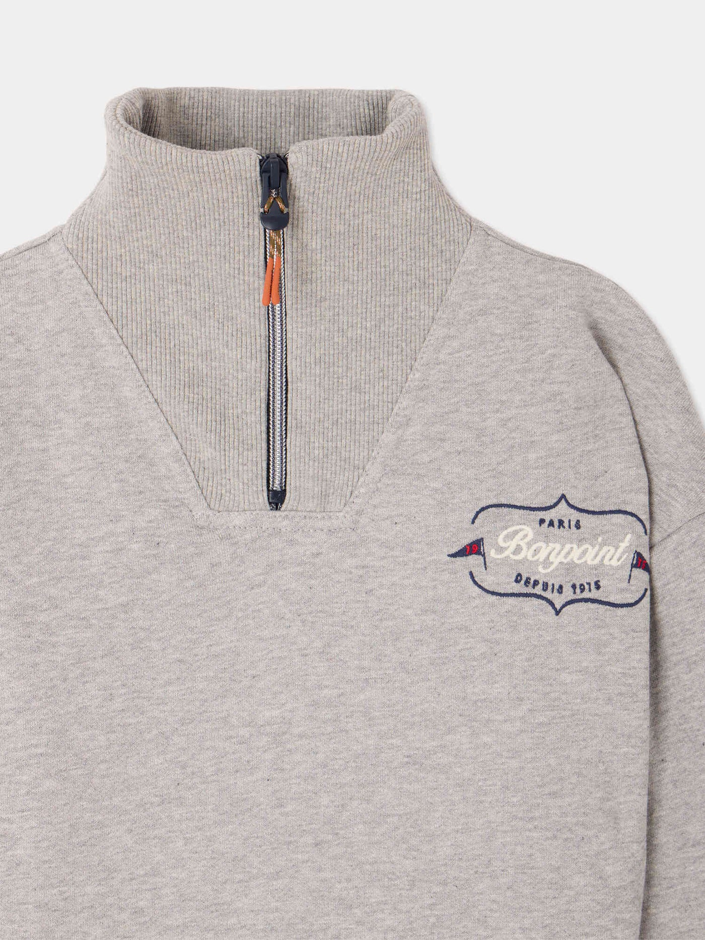 Theos high-neck sweatshirt in organic cotton