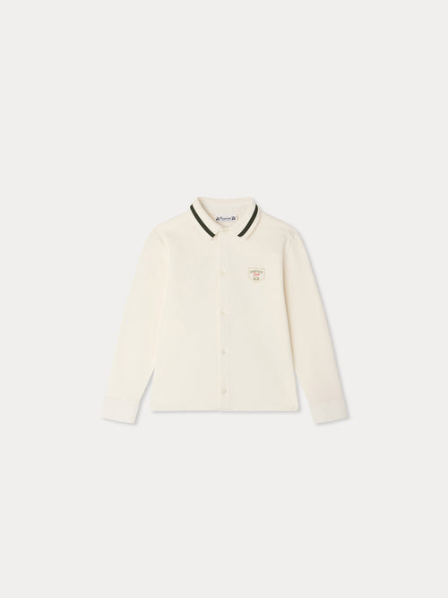 Martial shirt in jersey embroidered with coat of arms