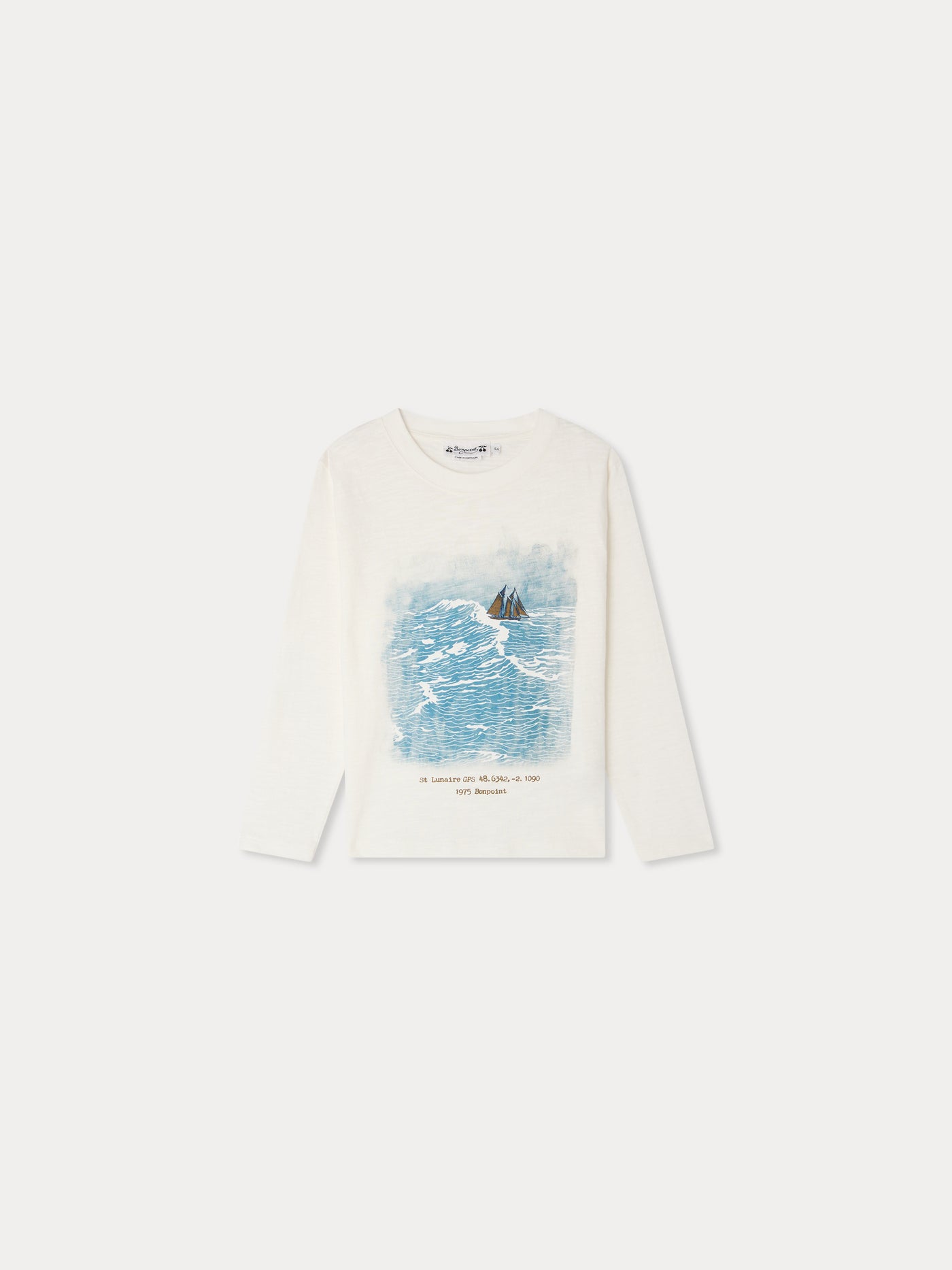 Tadda storm-print T-shirt in organic cotton