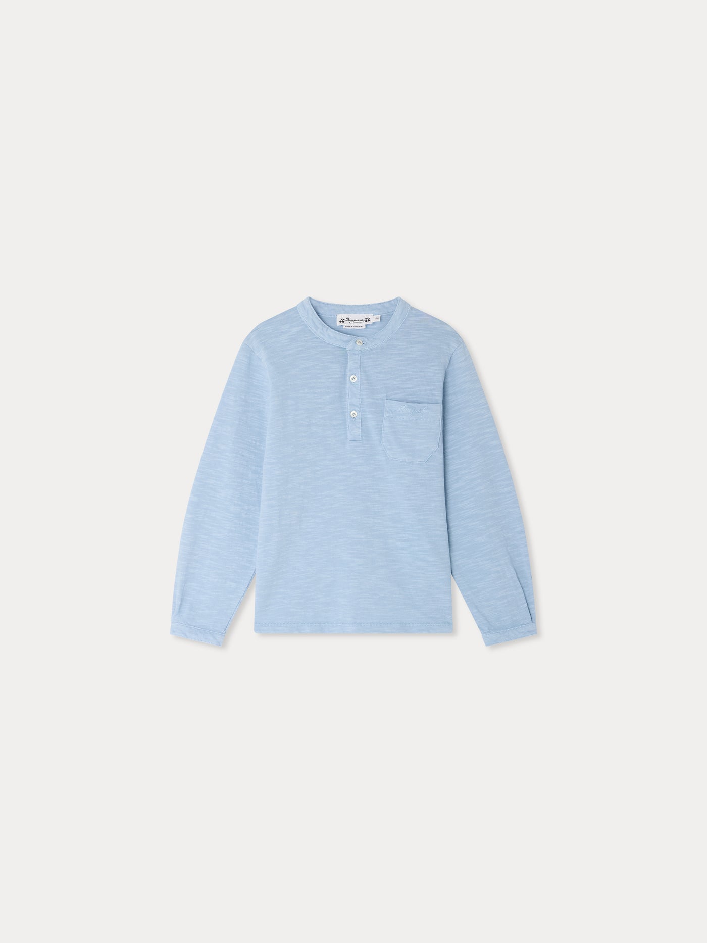 Jartiste organic cotton T-shirt with buttoned collar