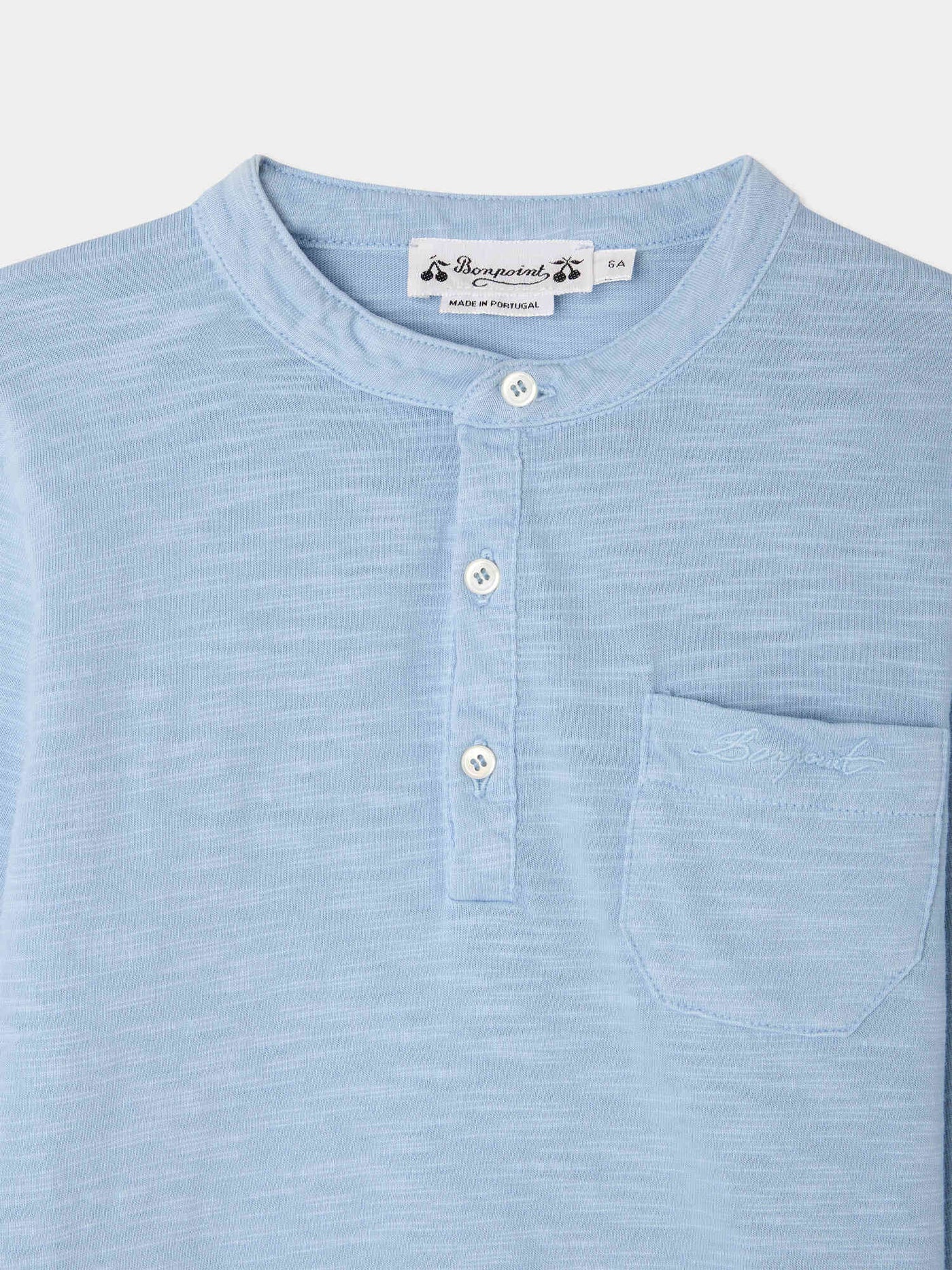 Jartiste organic cotton T-shirt with buttoned collar