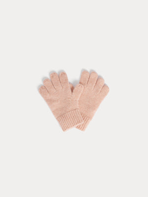 Birk pink cashmere gloves