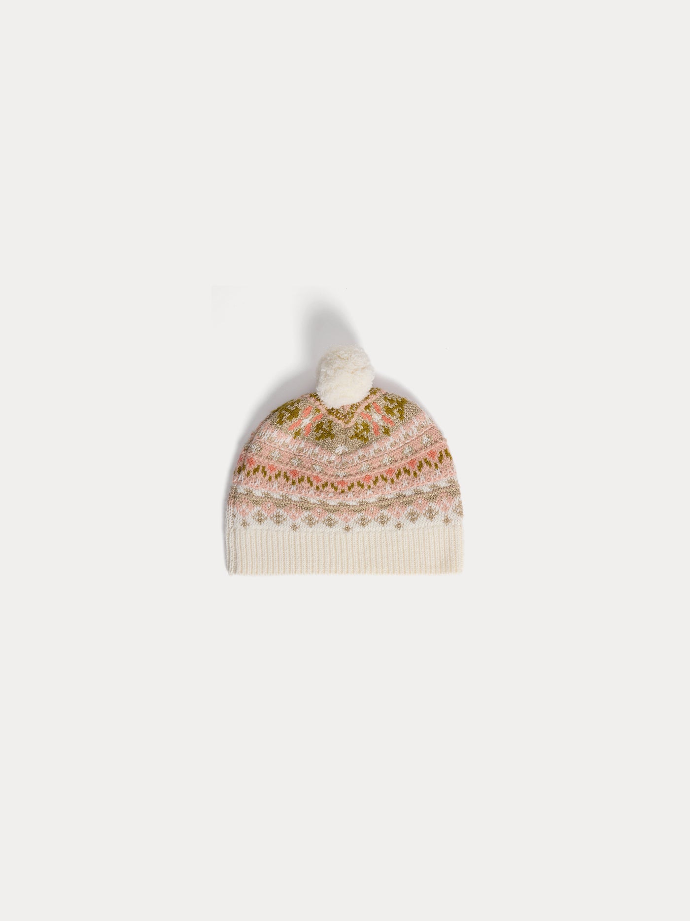 Hat Jouma with pompom in jacquard