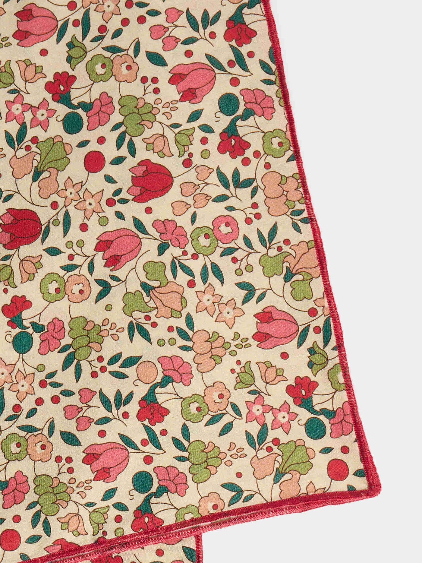 Cayati scarf in pink Liberty fabric, in organic cotton
