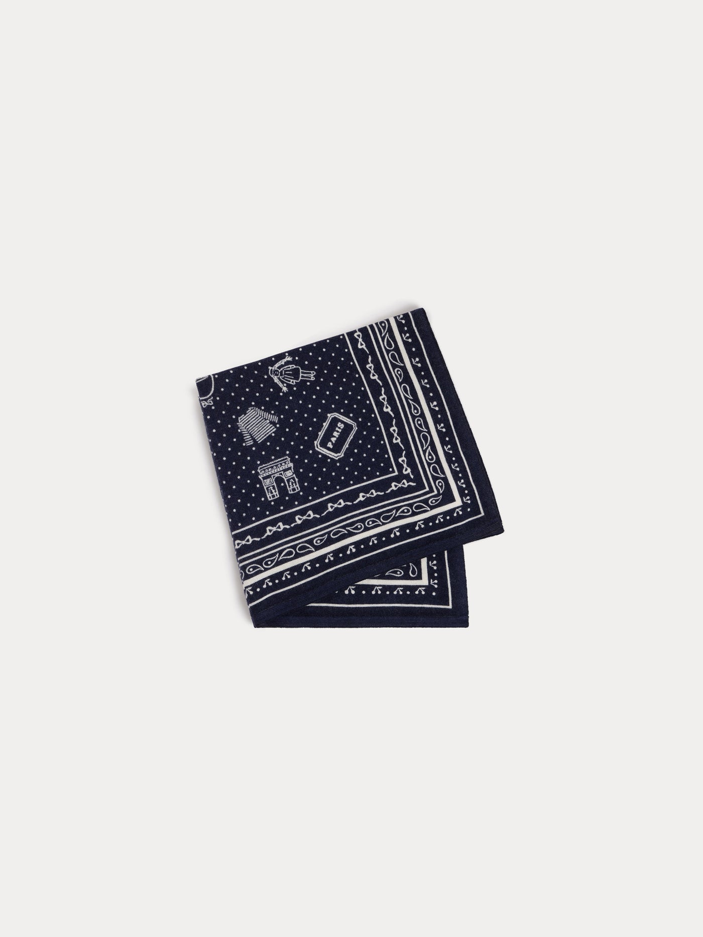 Marcy navy cashmere scarf