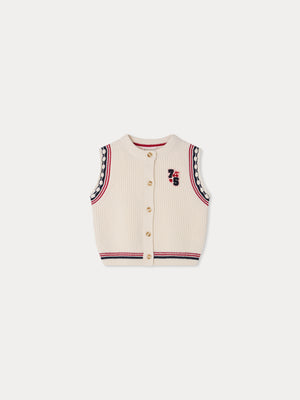 Mona sleeveless cardigan