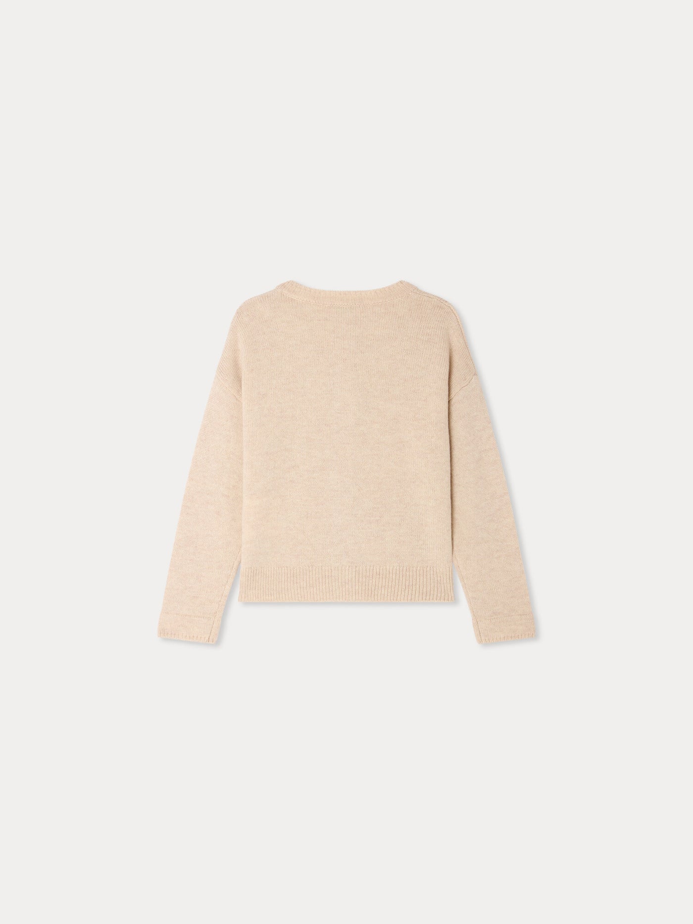 Judicael cardigan with hand-embroidered cherry in cashmere