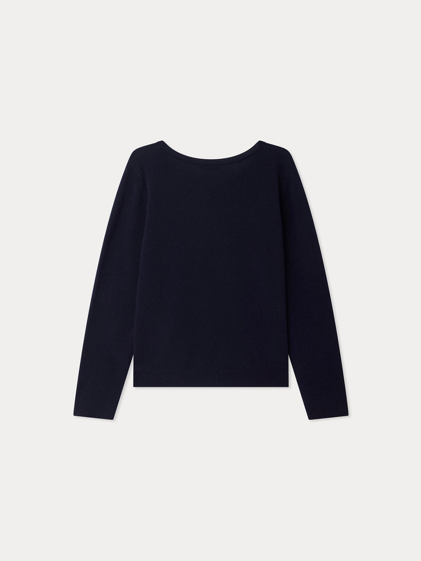 Cardigan Marisha Grown-Up navy with hand-embroidered cherries and pearls in cashmere