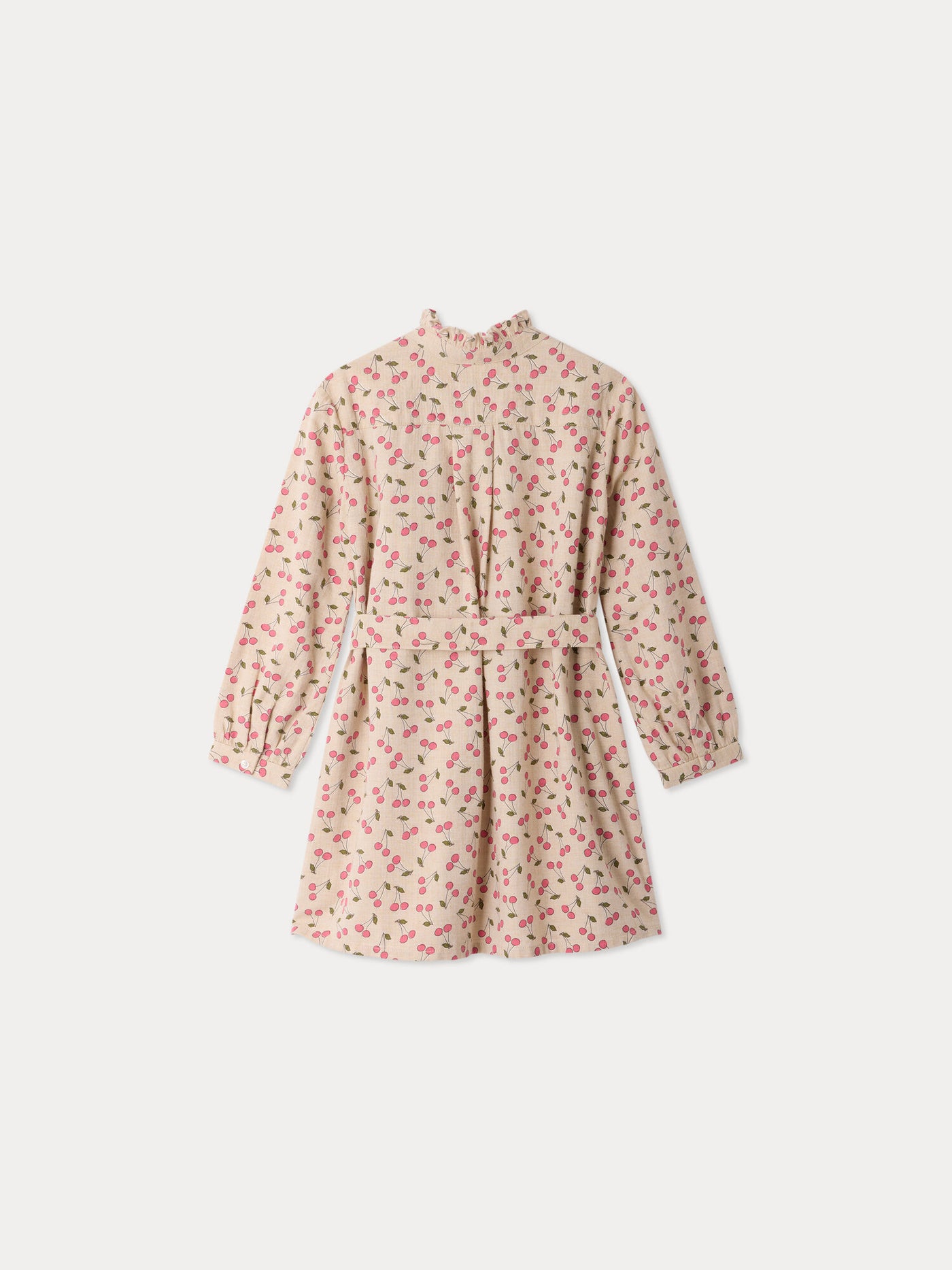 Tiphany cherry print dress in organic cotton
